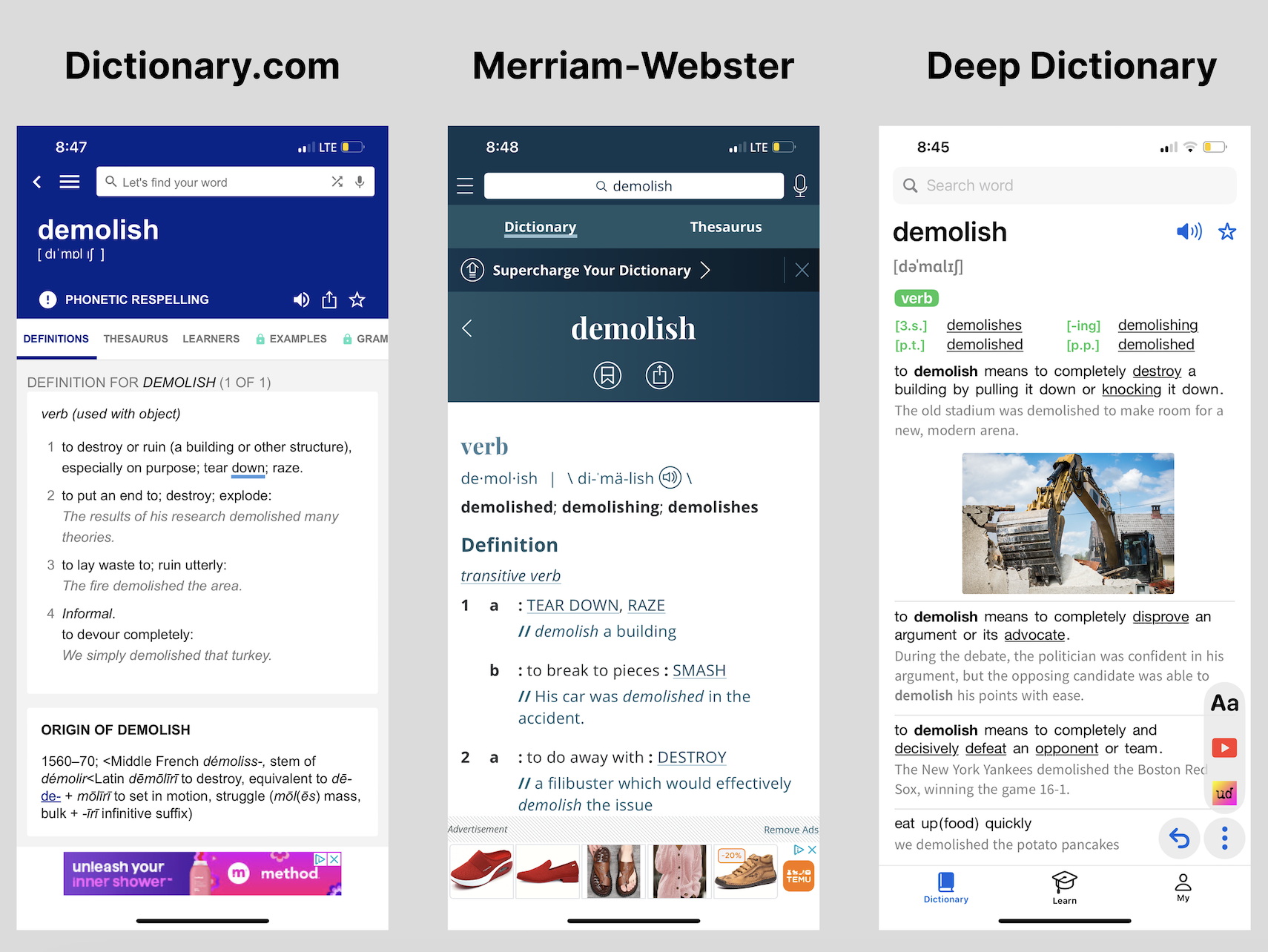 Dictionary App